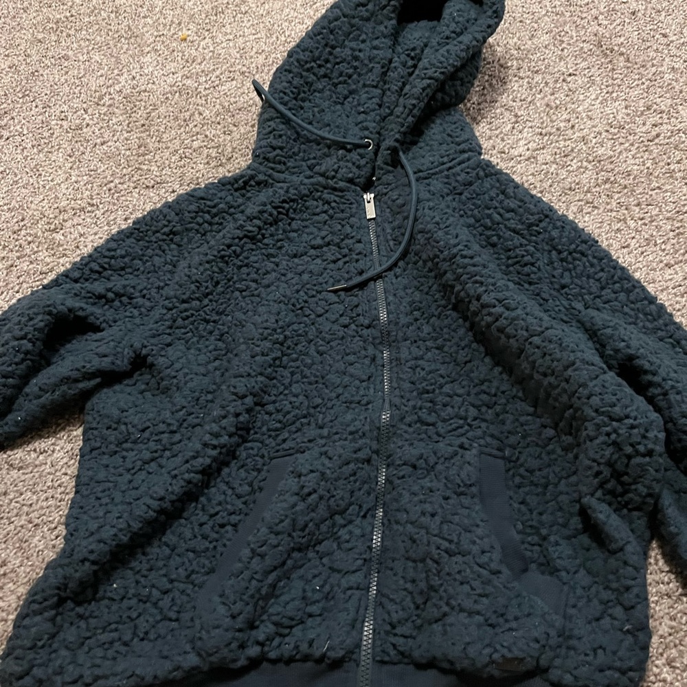 Turquoise teddy jacket